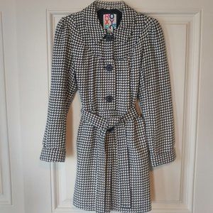 Roxy Houndstooth Black/White Coat
